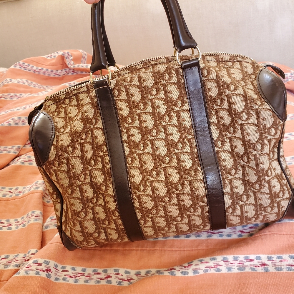 Dior oblique satchel brown vintage